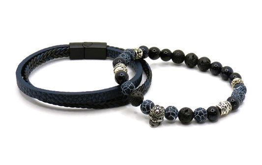 #18  Bracelet double pour homme