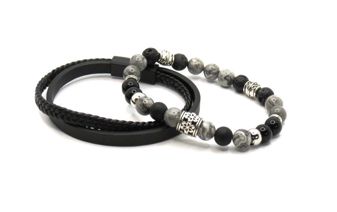 #19  Bracelet double pour homme